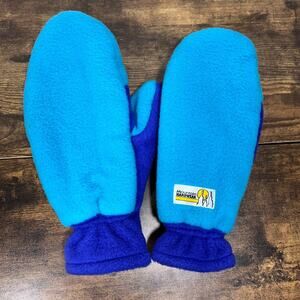 Vintage Y2K Mountain Hardwear Fleece Mittens 90s Adult Size THICK